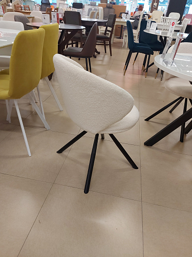 Стул на металлокаркасе Solomon крутящийся gray / black из шоурума 6